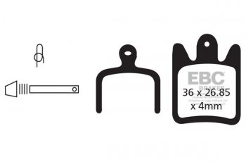 CFA469R EBC BRAKES Organic тормозные колодки MOTO V2 Подходят для: Hope MOTO V2
