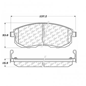 104.08151 Тормозные колодки Posi-Quiet Metallic INFINITI, NISSAN ; INFINITI/I35; NISSAN/ALTIMA; NISSAN/MAXIMA; NISSAN/VERSA
