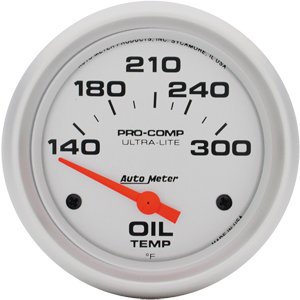 2-5/8" датчик температуры масла, 140- 300`F, SSE, ULTRA-LITE AUTO METER #4447 Oil Temperature