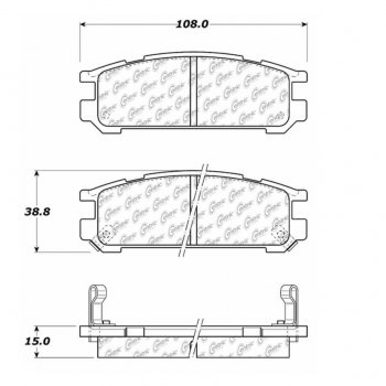 105.04710 Тормозные колодки Posi-Quiet Ceramic SUBARU ; SUBARU/IMPREZA
