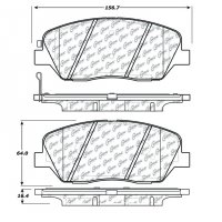 105.13850 Тормозные колодки Posi-Quiet Ceramic