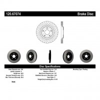 120.67074 Тормозные диски Premium CHRYSLER, DODGE, VOLKSWAGEN перед