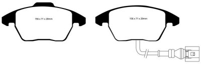 DP31517C EBC Brakes Redstuff Тормозные колодки AUDI A3; SEAT Leon; SKODA Octavia, Superb; VOLKSWAGEN Beetle, CC, Eos, Golf, Jetta, Passat, Scirocco выпуска 2003-2019 года