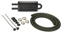13213 DERALE Радиатор 8" 2 Pass Power Steering Cooler Kit with 11/32" Barb Inlets
