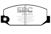 DP319 EBC Brakes Ultimax2 Тормозные колодки перед  SUBARU 284/MV/Shifter