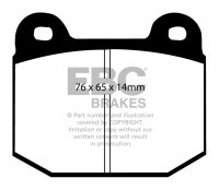 DP51538NDX EBC Brakes Bluestuff Тормозные колодки зад MERCEDES-BENZ Transporter; MITSUBISHI Lancer Evo 5-9