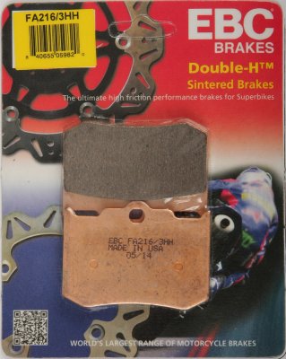 FA216/3HH EBC BRAKES Double-H™ тормозные колодки  INDIAN Chief, Road, Scout 2002-2008 года выпуска