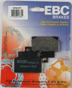SFA301 EBC BRAKES Organic тормозные колодки  APRILIA Habana, Leonardo, Mojito, Scarabeo, SR 1999-2012 года выпуска