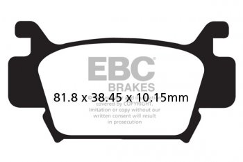 FA410TT EBC BRAKES Organic тормозные колодки  HONDA TRX 2005-2012 года выпуска