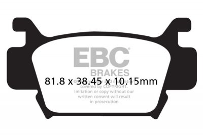FA410TT EBC BRAKES Organic тормозные колодки  HONDA TRX 2005-2012 года выпуска