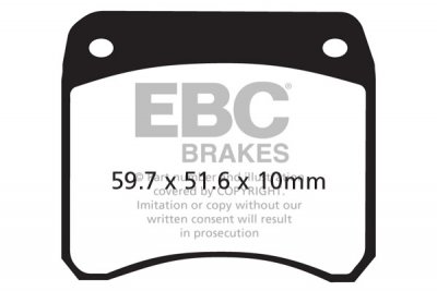 FA016 EBC BRAKES Organic тормозные колодки  DUCATI 750; TRIUMPH T, TSS, TSX 1973-1983 года выпуска
