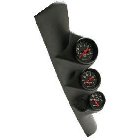 2-1/16" TRIPLE PILLAR, FORD PROBE,'93-97 AUTO METER #12105 Triple Pillar (Black)