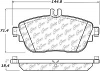 104.16940 Тормозные колодки Posi-Quiet Metallic MERCEDES-BENZ перед