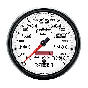 5" сподометр, 160 MPH, IN- DASH, PHANTOM II AUTO METER #7589 SpeedometerElec. Programmable