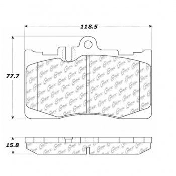 105.08700 Тормозные колодки Posi-Quiet Ceramic LEXUS 