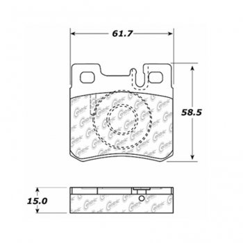 106.04950 Тормозные колодки PosiQuiet Extended Wear MERCEDES-BENZ 