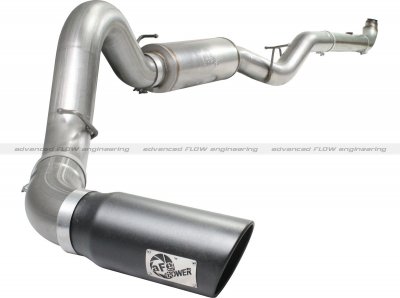 49-44033-B Afe Power Выхлопная система от Down-Pipe (DP-Back) 5.0" DP-Back GM Dsl Trk 07.5-10 V8-6.6L насадка черная 