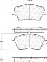 309.17300 StopTech Тормозные колодки Performance Ford