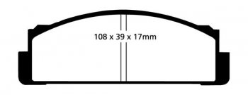 DPX2116 EBC Brakes Ultimax2 тормозные колодки передние FIAT, YUGO выпуска 2001-2012 года