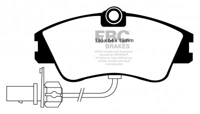 DPC1030/2 EBC Heavy Duty Carbon колодки перед VOLKSWAGEN 