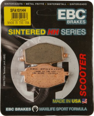 SFA101HH EBC BRAKES Double-H™ тормозные колодки GILERA, HERO HONDA, ITALJET, LINHAI, MBK, SACHS (HERCULES), SIAMOTO, SINNIS, YAMAHA 1985-2010 года выпуска