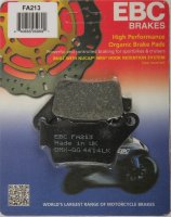 FA213 EBC BRAKES Organic тормозные колодки APRILIA, BETA, BMW, BORILE, CCM, DUCATI, H.P. POWER, HONDA, HUSQVARNA, KTM, YAMAHA