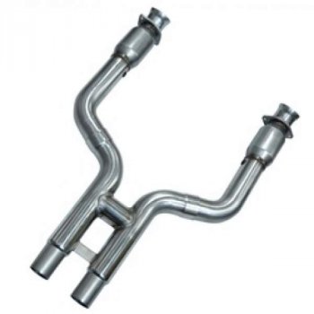 60-42-CATH KOOKS HEADERS 3" x 2 3/4" OEM Exhaust Catted H Pipe. Используется только с коллектором Kooks для: FORD MUSTANG GT 