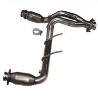 6037-YCAT KOOKS HEADERS 2,5" x 2,5" OEM Exhaust Catted Y Pipe. Используется только с коллектором Kooks для: FORD MUSTANG