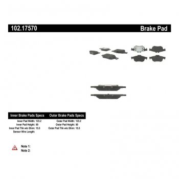 102.17570 Тормозные колодки C-TEK Metallic RENAULT зад 