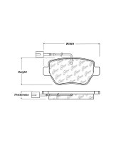 105.18510 Тормозные колодки Posi-Quiet Ceramic MASERATI зад.