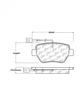 105.18510 Тормозные колодки Posi-Quiet Ceramic MASERATI зад. 
