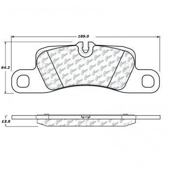 104.13900 Тормозные колодки Posi-Quiet Metallic PORSCHE 