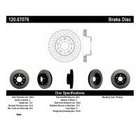120.67076 Тормозные диски Premium PEUGEOT перед