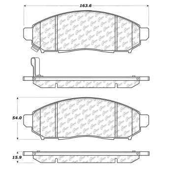 106.10940 Тормозные колодки PosiQuiet Extended Wear NISSAN 