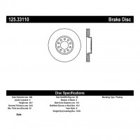 125.33110 Тормозные диски Premium AUDI, SEAT, VOLKSWAGEN перед