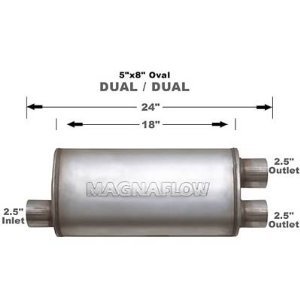 12265 Magnaflow Глушитель прямоточный 18" Body 