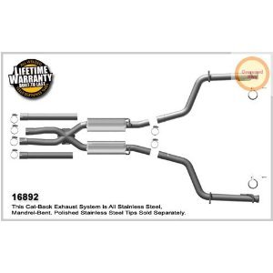 16516 Magnaflow Настроенный выпуск CATB Dodge Challenger 