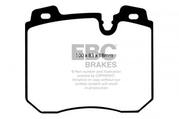 DP886 EBC Brakes Ultimax2 тормозные колодки BMW 7 Series (E32), 8 Series (E31), M5 выпуска 1991-1997 года