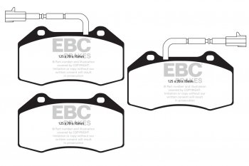 DPX2021/2 EBC Brakes Ultimax2 Тормозные колодки перед  ABARTH 695, Punto; ALFA ROMEO Mi.To; FIAT Punto выпуска 2010-2023 года