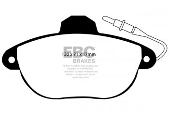 DP1077 EBC Brakes Ultimax2 Тормозные колодки перед  CITROEN Xantia выпуска 1995-1999 года