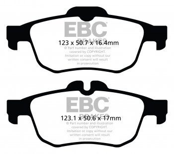 DP32124C EBC Brakes Тормозные колодки зад RENAULT 