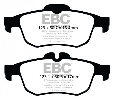 DP32124C EBC Brakes Тормозные колодки зад RENAULT 