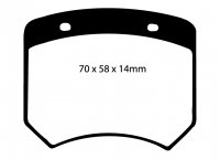 DP5102NDX EBC Brakes Bluestuff Тормозные колодки зад AUDI 100; MERCEDES-BENZ B-Class; MORGAN Aero 8; ROVER 400; TVR Cerbera; VOLKSWAGEN Polo