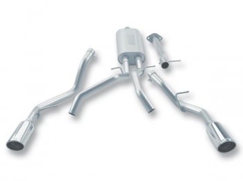 140225 Выпускная система BORLA Настроенный выпуск Chevrolet Silverado, GMC Sierra 2005 Chevrolet Silverado, GMC Sierra