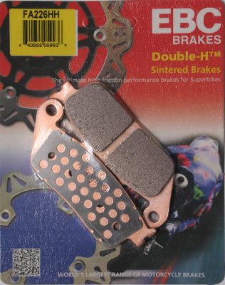 FA226HH EBC BRAKES Double-H™ тормозные колодки  HONDA CB, CBF, CBR; TRIUMPH Street, Tiger 1995-2012 года выпуска