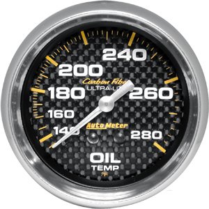 2-5/8" датчик температуры масла, 140- 280`F, 6' LINE, MECH, CF AUTO METER #4841 Oil Temperature