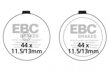 FA046 EBC BRAKES Organic тормозные колодки  SUZUKI GP 1978-1987 года выпуска