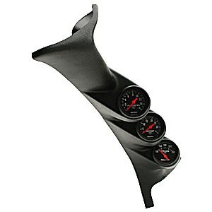 FORD POWERSTROKE/SD, 99- 03, TRPL A-PILLAR GA KIT AUTO METER #7072 Triple Pillar (Black)