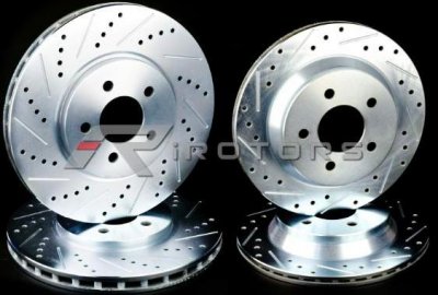 Lexus RX 330 350 400H [04-07] Комплект тормозных вентилируемых дисков со сквозной перфорацией и насечками (передние+заднии) Комплект на переднюю и заднюю ось машины изготовлены для обеспечения максимальной теплоотдачи, надежного и безопасного торможения при экстремальных нагрузках. 
 
 