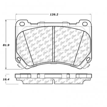 105.13960 Тормозные колодки Posi-Quiet Ceramic HYUNDAI 